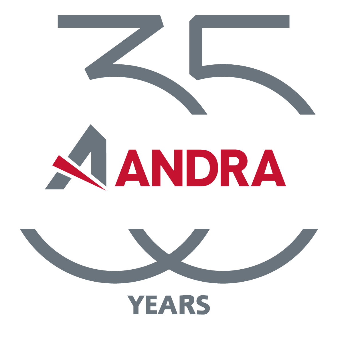logo andra 35 years